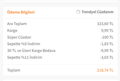 TRENDYOL 100/300 SÜPER CÜZDAN