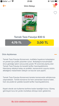 Migros Delist Ürünleri..