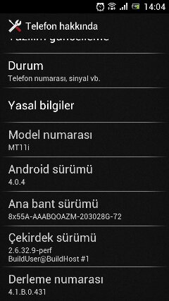  Xperia neo V ICS (Telefonun donmasının sebebi bulundu) kullanım, deneyimler.