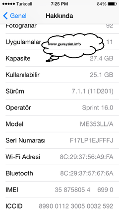  iPhone 4S Gevey Sorunu Yardım Lütfen (Gevey Ver 1.42 iOS 5.1.1)