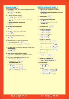  Çok acil ELEKTRİK VE MANYETİZMA notu lazım !!
