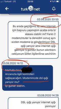 İnternet ışığı yanmıyor