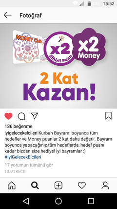 İGE'de Bayram boyunca 2 Kat Puan (Tırt) 