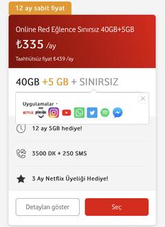 Vodafone da 1 Ayda Limitsiz Tarifeye Geçiş Yapma (189₺ - 5 Mbps)