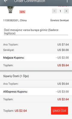 EFSANE ALIEXPRESS KAMPANYASI BİTMİŞTİR.