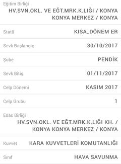 369. Dönem [Kasım 2017] Uzun Dönem, Kısa Dönem ve Yedek Subay Adayları