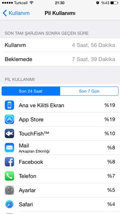  İphone 6 pil kullanımı ekranındaki kandırmaca !!!