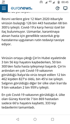 Covid 19 İyileşme Oranı