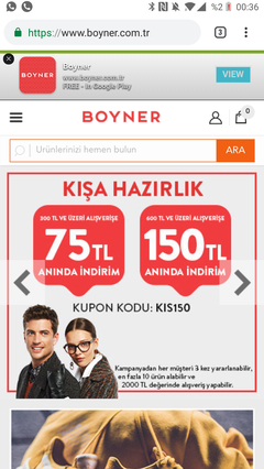 2 - 5 Kasım Boyner 300-75 // 600-150 + Cardfinans  400-100 indirim