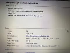 Dell Studio 1558 Laptop Yenileme Çalışması