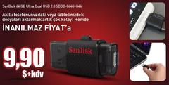  SanDisk 64 GB Ultra Dual USB 2.0 34tl