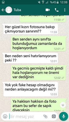 kıza whatsapptan açıldım engel yedim :'( sslii