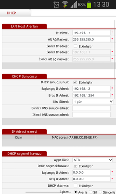 Superonline DNS adresleri