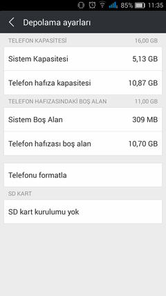 General Mobile Discovery Telefon Hafızasını Kullandıramıyorum.