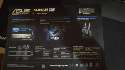 ASUS XONAR DS PCI 7.1 Sound Card