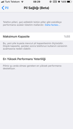 Pil Sağlığımızı paylaşıyoruz (iOS 11.3)