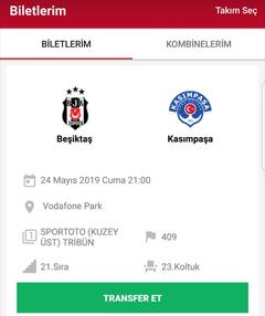 Beşiktaş Kombine ve Bilet Devretme [Ana Konu]