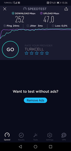 TÜM OPERATÖRLER 4,5G HIZ TESTİ [ANA KONU] 5G YE DOĞRU ADIM ADIM