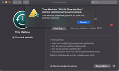 Time Machine yedeklemiyor