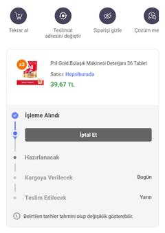 Pril Gold 36 adet 23,92 TL (Tanesi 66 kuruş) HB