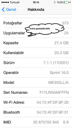  iPhone 4S Gevey Sorunu Yardım Lütfen (Gevey Ver 1.42 iOS 5.1.1)