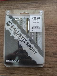 FİYAT DÜŞTÜ!!! Sıfır Crucial Ballistix Sport LT Gray 32GB Kit (2 x 16GB) DDR4-3000