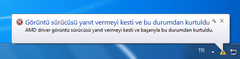  Görüntü Sürücüsü Yanıt Vermeyi Kesti Ve Bu Durumdan Kurtuldu Hatası