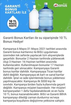 Bisu  Siparişinize 10₺ Bonus