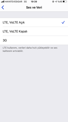 iPhone 8 LTE Aktif Olmuyor 3G ile İnternete Girebiliyorum