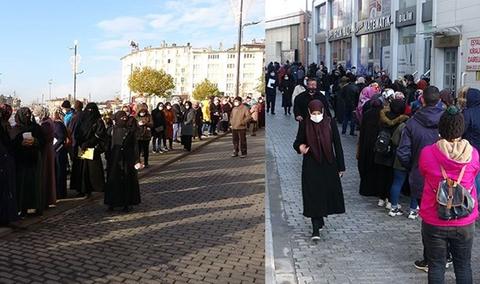 Sivas'ta varlık kuyruğu: 500 tl değerinde kömür yardımı sayesinde sokaklar doldu taştı