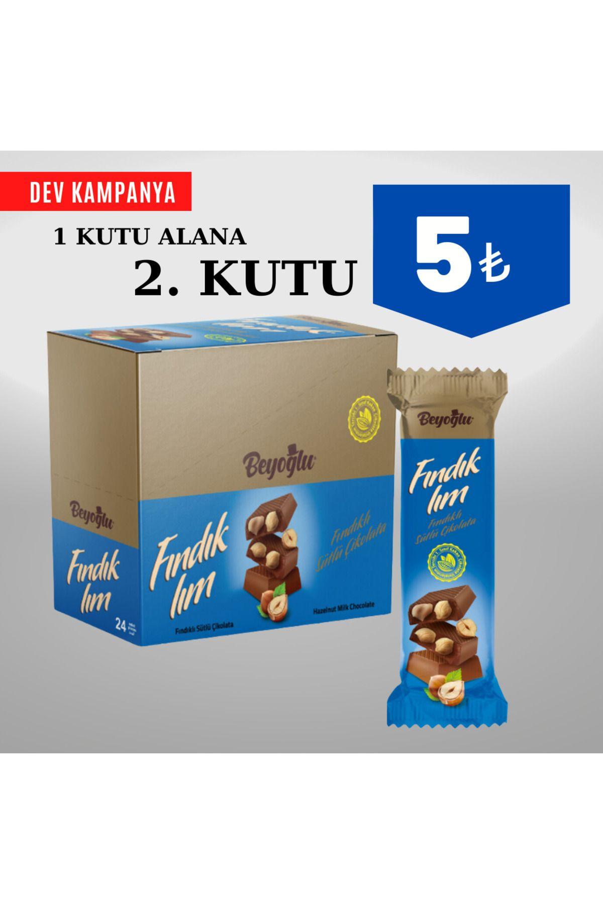 Beyoğlu Çikolata Fındıklım Tablet Çikolata 38 Gr. 48 adet toplam 1.824 gram 375 TL.