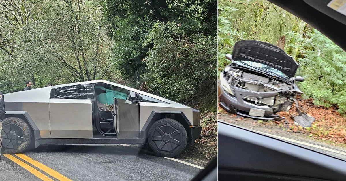 Tesla Cyberturck ile Corolla kazası.
