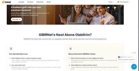Gıbırnet Referans kodu ile İNDİRİM başladı