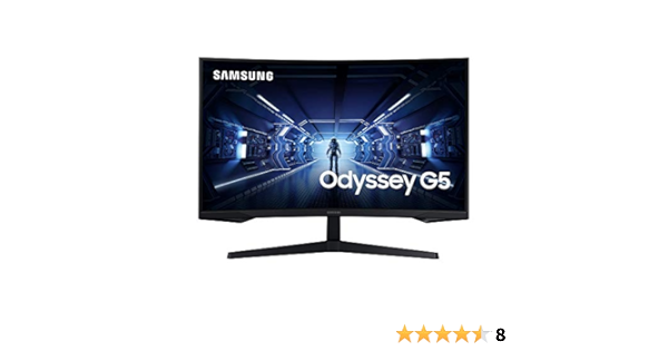 Samsung Odyssey G5 27 inç QHD 2K 1 ms 144 Hz Freesync HDR 10 1000 R Kavisli VA Gaming Monitör =2615