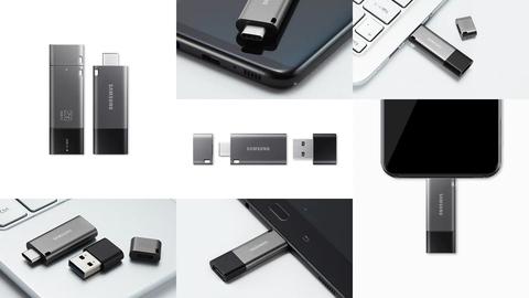 SATILIK -  SIFIR  || Samsung DUO Plus 256GB 300MB/s USB 3.1 Type-C Flash Bellek