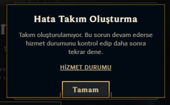 Hata Takım Oluşturma