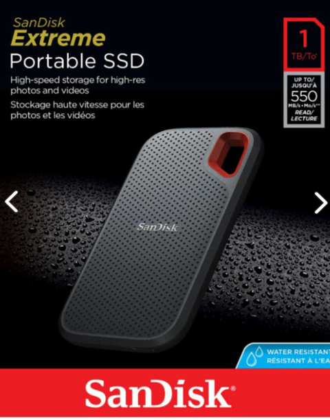 Satılık Tertemiz Sandisk 1 TB Taşınabilir SSD