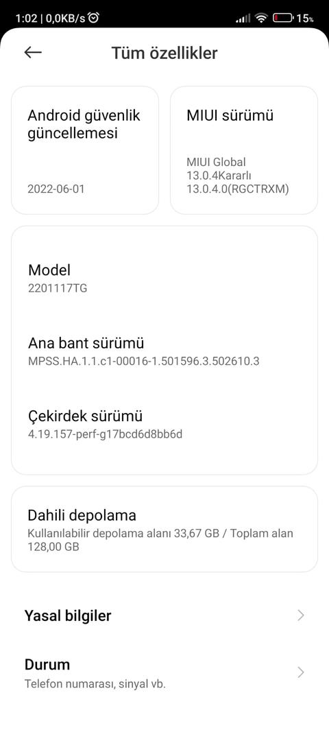 Note 11 128GB (Temiz Garantili Kutulu Faturalı resmi satıcıdan alınmış)