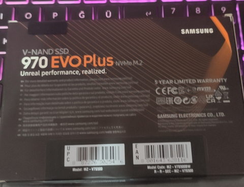 Samsung 970 Evo Plus SIFIR [SATILDI]