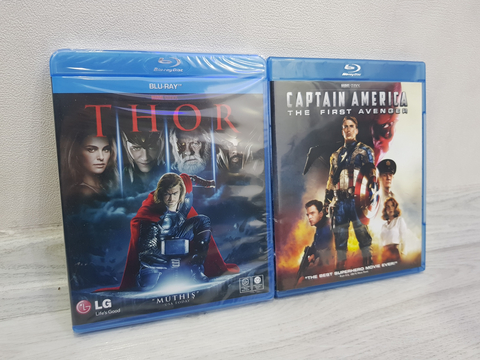 Marvel Bluray Filmler Iron Man, Thor, Hulk