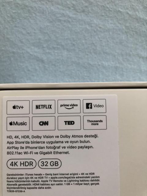 Apple TV 4K 32GB (SATILDI)