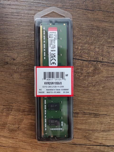 SATILIK (500 TL) Kingston KVR26N19S6/8 8 GB DDR4 2666 MHz CL19 Ram