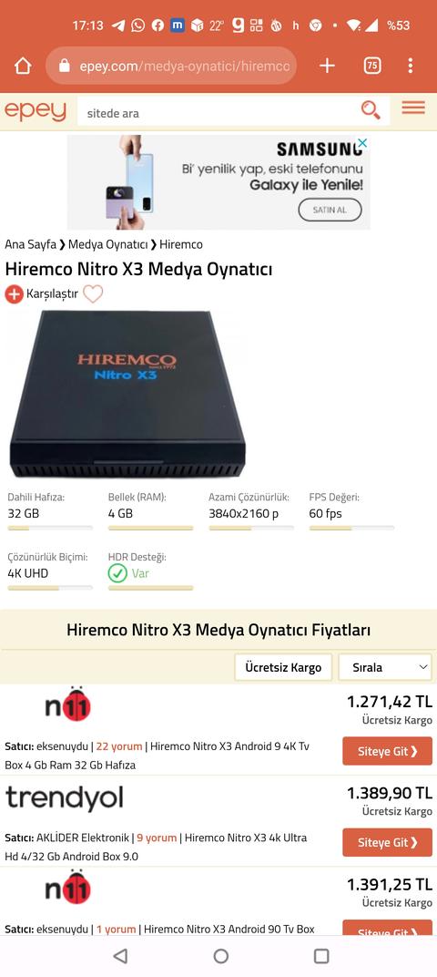 HİREMCO X3 4K UHD -