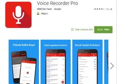 Voice Recorder Pro  9,79 TL  Ücretsiz.( Kampanya)