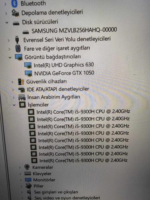 [SATILDI] i5 - 9300H / GTX1050 / 8GB RAM / 256GB SSD / 15.6" FHD