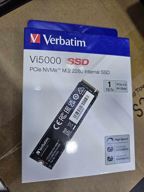 Verbatim 1TB VI 5000 PCIE4 NVME M.2 SSD