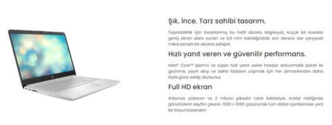 Profesyonel Seri Hp Notebook  [HP 14 CF2017NT i5-10210 / 16GB / 512GBSSD / 2GB / W11 / 14" FHD]