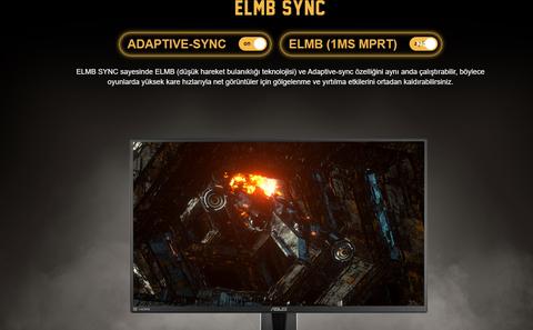 [SATILDI] Asus TUF Gaming VG258QM 24.5" 0.5 ms Full HD G-Sync Pivot Oyuncu Monitörü