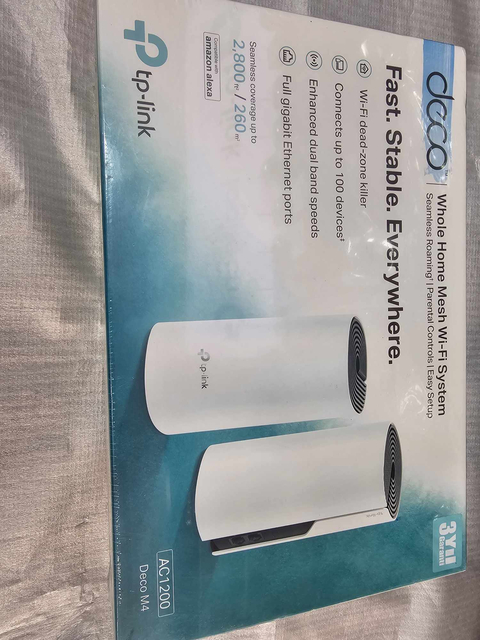 [SATILDI] TP-Link Deco M4(2-pack), AC1200 Mbps Tüm Ev Mesh Wi-Fi Sistemi