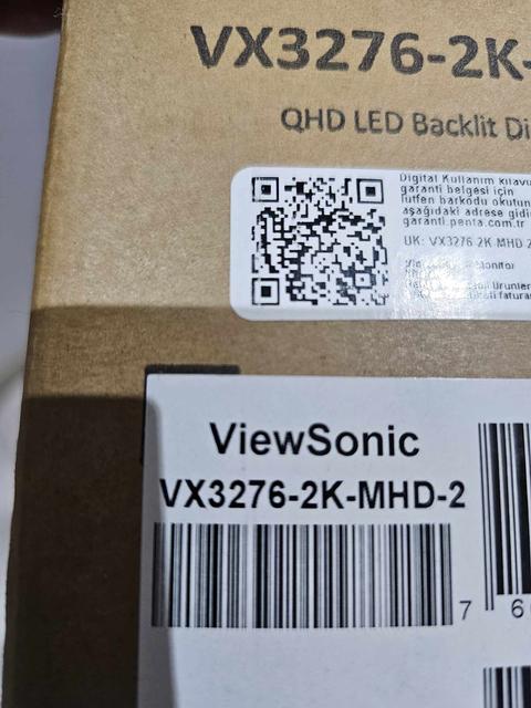 VIEWSONIC 32" 2K 75Hz IPS HDMI DP ULTRA İNCE ÇERÇEVESİZ MONİTÖR